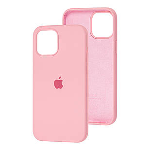 Чохол Silicone Case Full для iPhone 12 Pro Max light pink