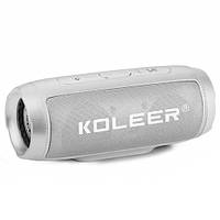 Портативна колонка Bluetooth Koleer S1000 (Сірий)