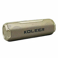 Портативна колонка Bluetooth Koleer S218 (Золотий)