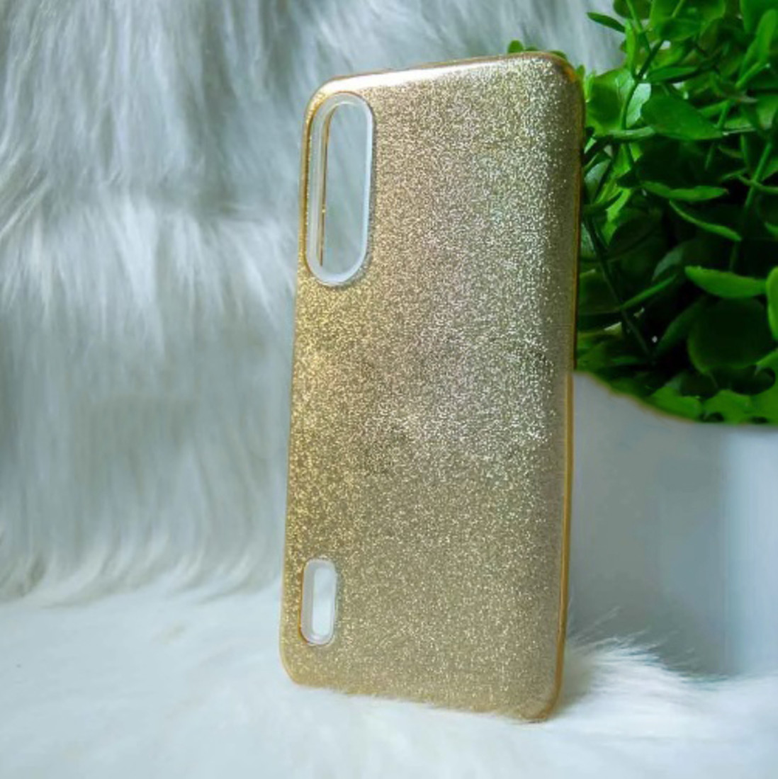 Силіконовий чохол Xiaomi Mi A3 / CC9E "Блискітки" Золотий (gold)
