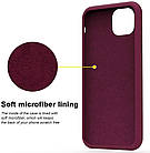 Чохол Silicone Case Full для iPhone 12 Pro Max marsala, фото 6
