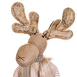Фігура "Великий олень дівчинка" для новорічного декору 55х16 см (стоїть на ніжках), фото 3