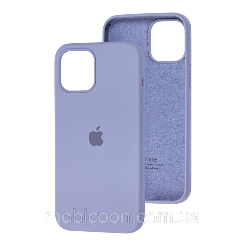 Чохол Silicone Case Full для iPhone 12 Pro Max lavander