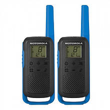 Рація Motorola Talkabout T62 TWIN PACK & CHGR (0,5W, PMR446, 446MHz, до 8 км, 16 кан., АКБ), 2 шт., синя