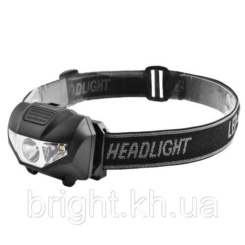 Ліхтар налобний 118/W03-SMD+2LED, 3xAAA