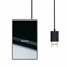 Потужний бездротовий ЗП 15 ватів BASEUS Card Ultra-thin Wireless Charger 15W Заряджання Qi