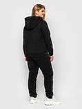 Теплий спортивний костюм на флісі Аврора чорний, фото 4
