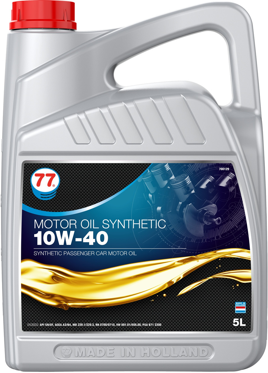 77 MOTOR OIL SYNTHETIC 10W-40 (кан. 5 л)