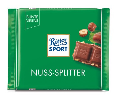 Шоколад молочний Ritter SPORT Nuss-Splitter 100 г Німеччина