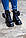 Жіночі демісезонні черевики Prada Monolith leather boots Чорні  Люкс, фото 5