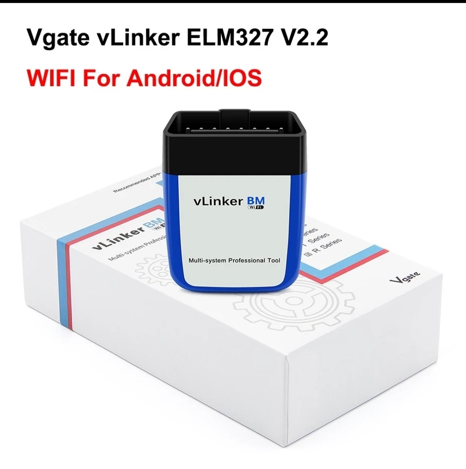 ДІАГНОСТИЧНИЙ АВТОСКАНЕР Vgate vLinker BM WIFI ELM327 V2.2 BMW Bimmercode BimmerLink