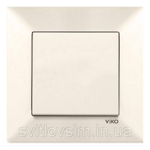 Вимикач VI-KO Meridian кремовий 1кл, фото 1