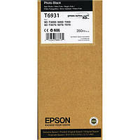 Картридж Epson T6931 для SC-T3000, SC-T3200, SC-T5000, SC-T5200, SC-T7000, SC-T7200, 350 мл, Photo Black