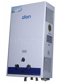 Колонка газова DION JSD 08-срібляста, Потужність: 16 кВт, Проток 8 л/хв, Димохідна тип, розпал-
