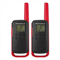 Рация Motorola Talkabout T62 TWIN PACK & CHGR (0,5W, PMR446, 446MHz, до 8км, 16кан., АКБ), 2шт, красная