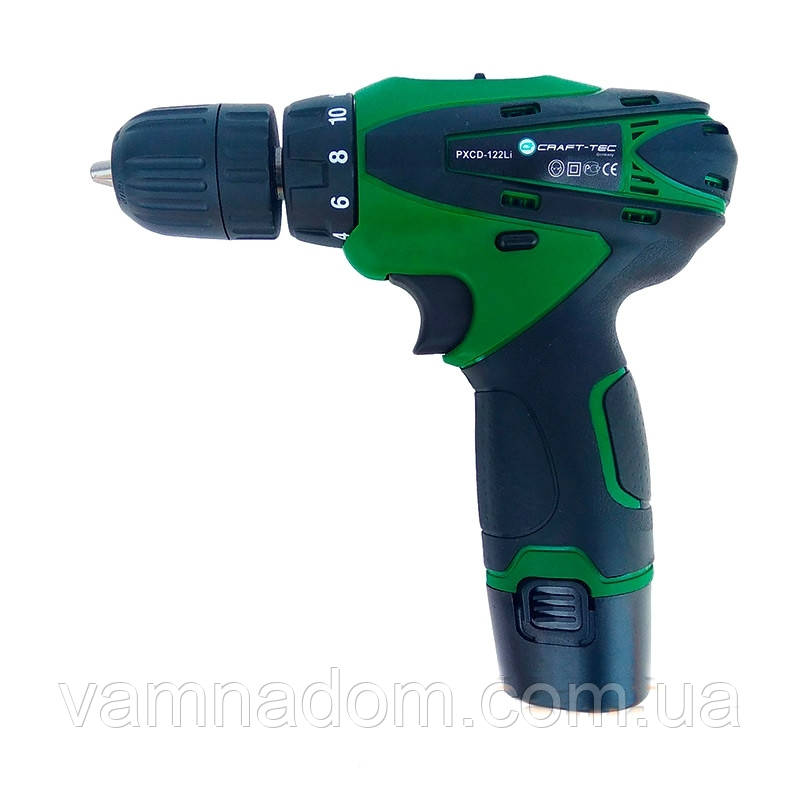 Акумуляторний шуруповерт Craft-tec PXCD-122Li (Автостоп)