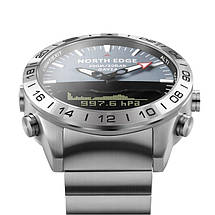 Годинник тактичні чоловічі North Edge Gavia 20BAR компас, барометр, педометр, режим дайвінгу, фото 2