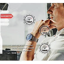 Годинник тактичні чоловічі North Edge Gavia 20BAR компас, барометр, педометр, режим дайвінгу, фото 5