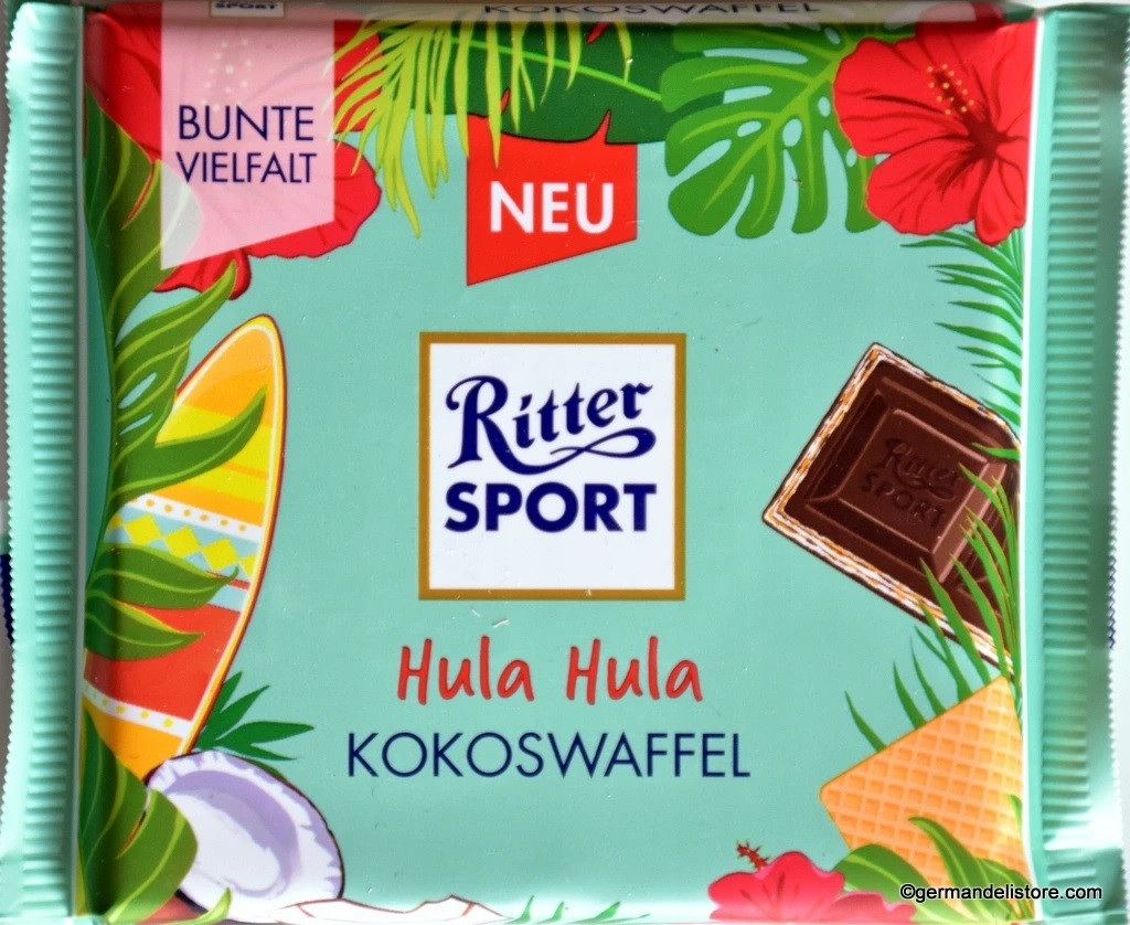 Шоколад молочний Ritter Sport Kokoswaffel Кокос і Вафлі 100 г Німеччина