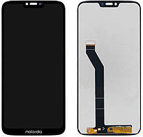 Дисплей для Motorola Moto G7 Power XT1955, модуль в зборі (екран і сенсор), чорний, оригінал