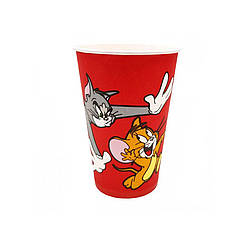 Паперовий стакан 340 мл Том і Джеррі - 50шт/уп | кр д80 | одноразові стаканчики для чаю кави латте