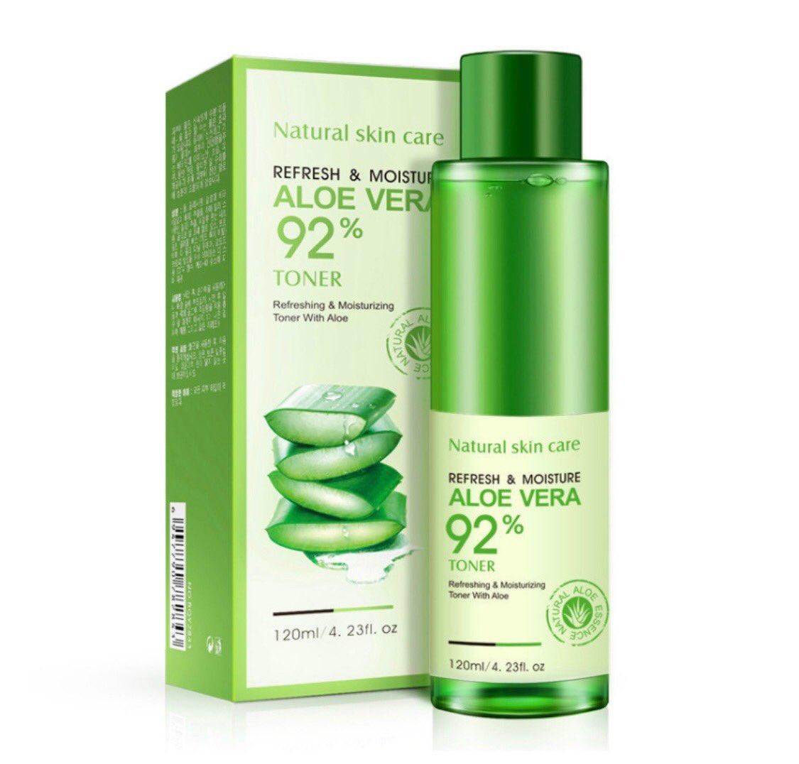 Тонер на основі алое віра Rorec Refresh & Moisture Aloe Vera 92% Toner