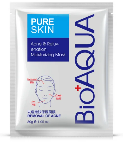 Тканинна маска для проблемної шкіри Bioaqua Pure Skin