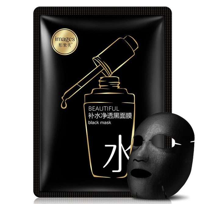 Зволожуюча чорна тканинна маска Images Beautiful Black Mask