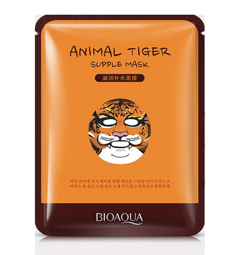 Тканинна маска для обличчя тигр поживна ROREC Animal Tiger Mask