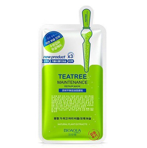 Тканинна маска з екстрактом чайного дерева Bioaqua New Tea Tree Maintenance