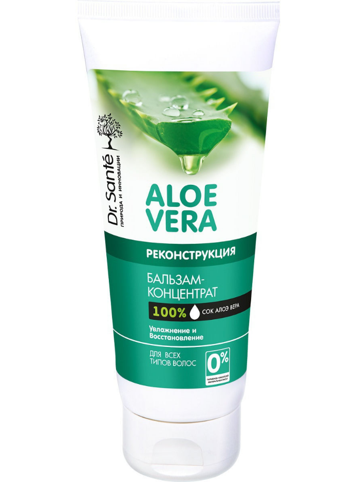 Бальзам-концентрат для волосся "Реконструкція" 200 мл Dr.Sante "Aloe Vera"