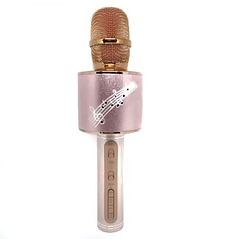 Караоке-мікрофон портативний HLV DM YS-66 5548 Pink gold (N010831)