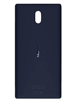 Задняя крышка для Nokia 3 Dual Sim TA-1032, синяя, Tempered Blue
