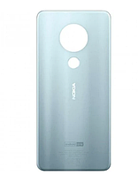 Задняя крышка для Nokia 7.2 Dual Sim TA-1196, серебристая, оригинал