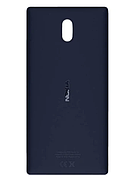 Задня кришка для Nokia 3 Dual Sim TA-1032, синя, Tempered Blue