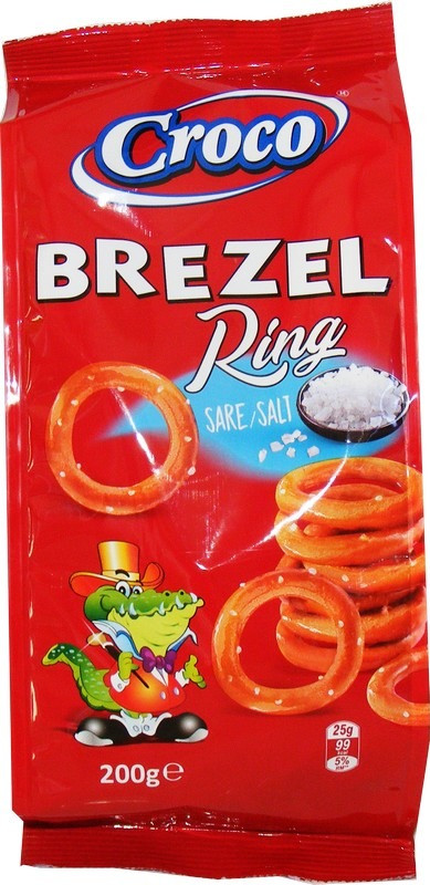 Соломка CROCO BREZEL 100г кільця солена