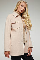 Модное женское пальто-бушлат размеры 44 46 48