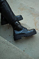 Жіночі демісезонні черевики Balenciaga Tractor Чорні  Люкс