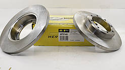 Диск гальмівний задній (спарка) (Т35) на Рено Майстер III (2010>) WERTTEILE (Польща) WTD7483