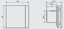 Витяжний вентилятор Soler&Palau SILENT-100 CZ MATT WHITE DESIGN-4C білий матовий, фото 5