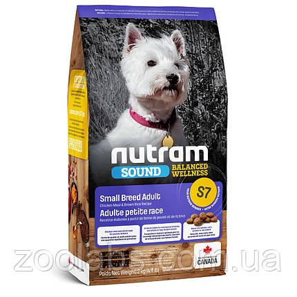 Корм Nutram для собак дрібних порід | Nutram S7 Sound Balanced Wellness Small Breed Adult Dog 2 кг, фото 2