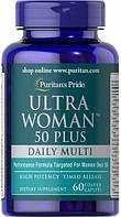 Вітаміни для жінок Puritan's Pride — Ultra Woman 50 Plus Daily Multi (60 капсул)