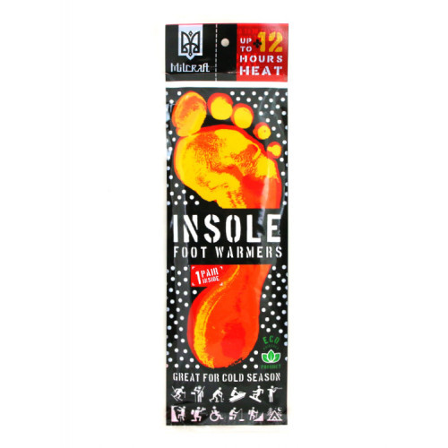 Солянні каталізаторні стельки самонагрівні хімічні Milcraft для зимових видів спорту, риболовлі, туризму, обігрів стоп ніг, фото 1