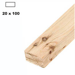 Брус дерев'яна яний строганий 20*100мм