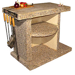 Стіл садовий для каміна барбекю кварц (пісочний)