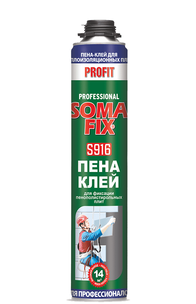 Піна монтажна Soma Fix Profit клей для ППС проф. 750мл S916