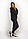 Практична чорна жіноча кофта на флісі із капюшоном у спорзал XL, XXL, 3XL, фото 2
