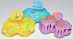 Шпилька для волосся краб 6 шт. різні кольори