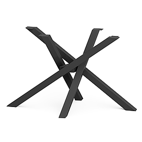 Каркас для столу з металу 1200×650 мм, H 740 мм Чорний