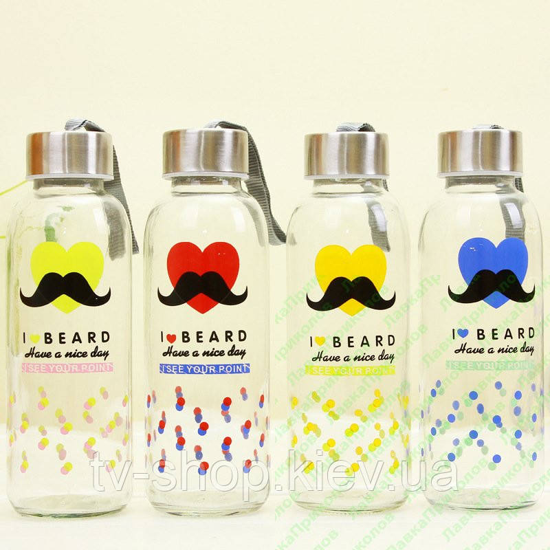Пляшка термоскло Mr.Moustache, 430 мл